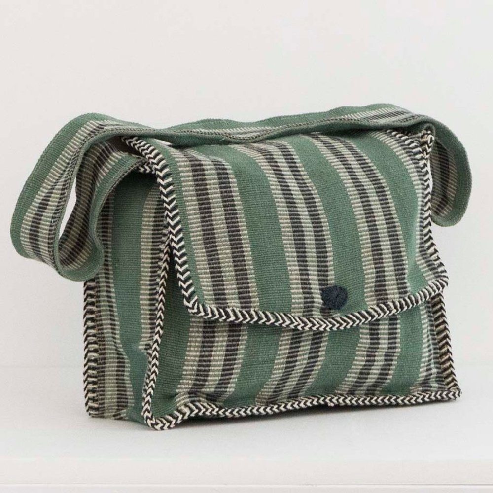Cross body jute cotton hand loomed